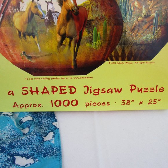 1000 Piece SunsOut Shaped Jigsaw Puzzle - Picture 7 of 13